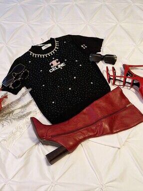 💞 CELINE SPARKLE ME BLING SWEATER - NWT